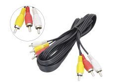 Кабель аудио-видео (тюльпаны) 3RCA-3RCA  3,0м