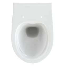 Унитаз подвесной белый NATURE безободковый, дюропласт 365х360х545  CERSANIT