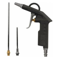 Пистолет продувочный, пневматический с набором насадок  FIT 