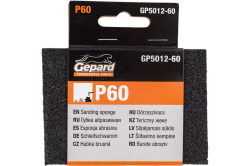 Губка абразивная прямоугольная, средняя жесткость  P60  GEPARD