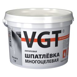Шпатлевка акриловая для наруж/внутр работ многоцелевая   1,0кг  ВГТ