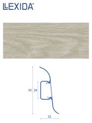 Плинтус LEXIDA 55х2200мм Дуб Аргенто 1
