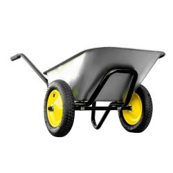 Тачка садовая 200кг,  110л  YARD усиленная два колеса низкопольная