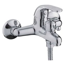 Смеситель ванн.-душ. 35 карт.  LEDEME  короткий излив