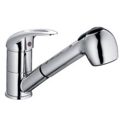 Смеситель для кухни 40 карт.  LEDEME  с вытяжной лейкой