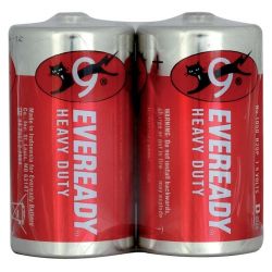 Батарейка тип C солевая (R14, 343)  EVEREADY