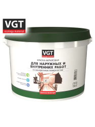 Краска ВД д/нар/вн работ моющаяся 15,0кг  ВГТ (ВД-АК-1180) белоснежная