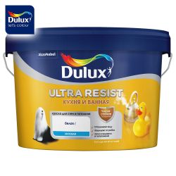 Краска ВД интерьерная   2,5л  DULUX ULTRA RESIST кухня и ванная BW матовая