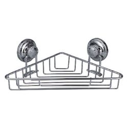 Полка стеклянная угловая 1 уровневая на присосках  LEDEME