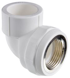 Уголок   20 -  1/2" ВР PPR белый  VALTEC