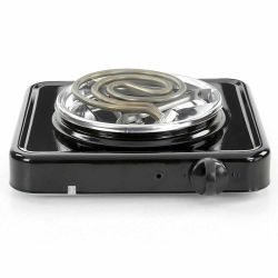 Электроплитка Псков-1, 1 конфорка, спираль, 1кВт (черная)