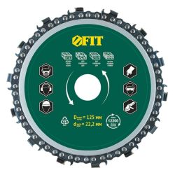 Диск пильный по дереву цепной 125х20мм  FIT IT