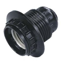 Патрон Е27 карболит с прижим кольцом