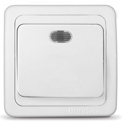 Выключатель 1-ый с/п с подсветкой UNIVersal Валери белый 