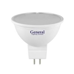 Лампа светодиод точечная MR16  10Вт, 220В, GU5.3, нейтр (4500К)  GENERAL