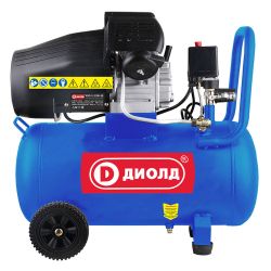 Компрессор воздушный КВП-2-2100-50  ДИОЛД (2100Вт, 340 л/мин, объем ресивера 50л, раб.дав.8атм)