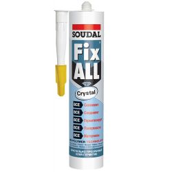 Клей жидкие гвозди унив б/цв 290мл  SOUDAL Fix All Crystal