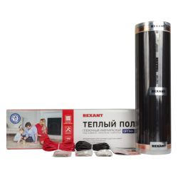 Комплект теплого пола REXANT 2,0м2  (300Вт потребл./ мощность, 0,5м ширина термопленки)