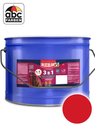 Грунт-эмаль по ржавчине красная 10,0кг  RAL 3020  OLECOLOR