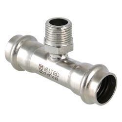 Тройник 28 - 3/4" НР пресс, нерж  VALTEC