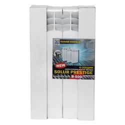 Радиатор биметаллический SOLUR PRESTIGE 500/  80    4 секц.