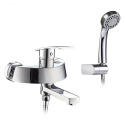 Смеситель ванн.-душ. 35 карт.  LEDEME  короткий излив