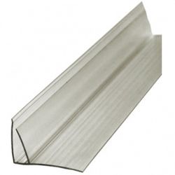 Профиль пристенный (F) для поликарбоната   4-  6мм х 6,0м прозрачный