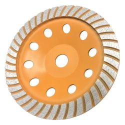 Чашка зачистная алмазная 125мм 1-рядная Турбо  ВИХРЬ