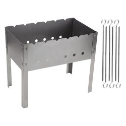 Мангал металлический разборный 400х240 (6 шампуров)  ECOS