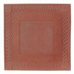 Плитка тротуарная "Коса-квадрат" 400х400х50 мм красная