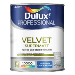 Краска ВД интерьерная   1,0л  DULUX VELVET SUPERMATT  ВW глуб. матовая