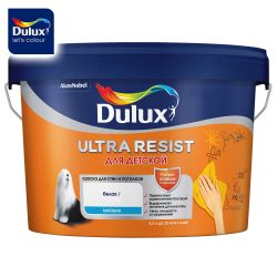 Краска ВД интерьерная   2,5л  DULUX ULTRA RESIST для детской BW матовая