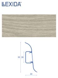 Плинтус LEXIDA 55х2200мм Акация винтажная 1