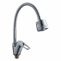 Смеситель для кухни 35 карт.  LEDEME  гибкий излив