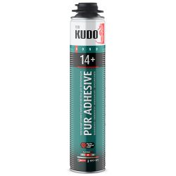 Пена-клей полиуретан для теплоизоляции профи  750мл  KUDO Proff Pur Adhesive 14+  Всесезонный