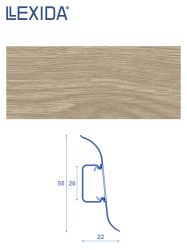 Плинтус LEXIDA 55х2200мм Сосна пиренейская 1