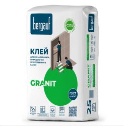 Клей плиточный 25,0кг  BERGAUF Keramik Granit, С2 ТЕ
