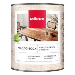 Масло д/защиты столешниц и мебели с воском 0,4л  MOKKE