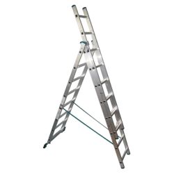 Лестница 3х15   4,23/ 7,57 / 10,95м  АЛЮМЕТ