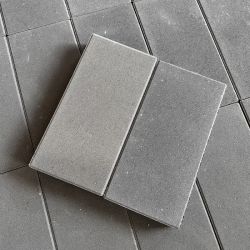 Плитка тротуарная "Прямоугольная" 200х400х40мм серая