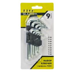 Набор ключей с профилем TORX  9пр.  SILAPRO