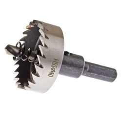 Коронка-чашка по металлу d - 40мм  h - 50мм в сборе  ЧЕГЛОК