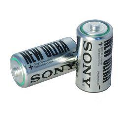 Батарейка тип C солевая (R14, 343)  SONY