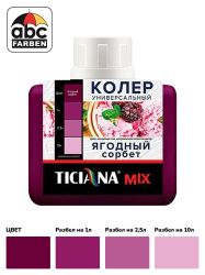 Колер ягодный сорбет высококонцентрированный 80мл  TICIANA