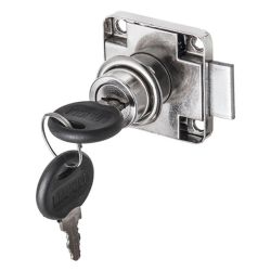 Замок мебельный 20мм хром