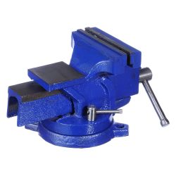 Тиски слесарные 125мм с поворотным основанием  ЕРМАК