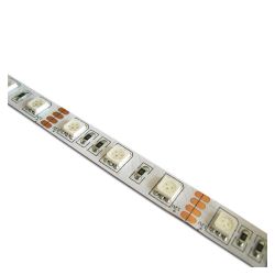 Лента светодиодная LP SMD, 12В, RGB (5050, NF60, IP22, 14,4Вт/метр) 