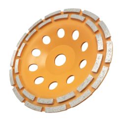 Чашка зачистная алмазная 125мм 2-х рядная  ВИХРЬ