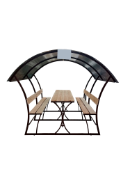 Беседка ГрибОК, коричневая, каркас 20х40мм