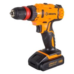 Шуруповерт акк. ВИХРЬ ДА-18Л-2КС (напр.18В,2-Li-lon акк,макс.крут.момент 45Нм,емкость акк.2.0Ач)